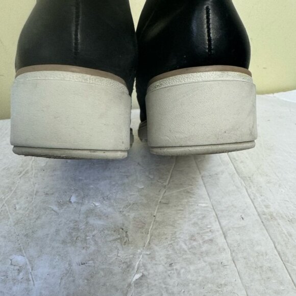 Clarks Sharon Crystal Leather Laces Comfort Soft Wedge Shoes Sneakers Oxford 7.5 - Picture 9 of 13